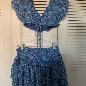 Wild Fable Crop Top Flirty Outfit Size S
